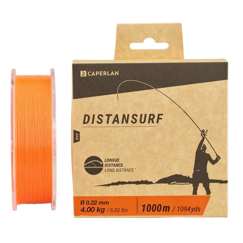 Fil PĂȘche En Surfcasting Orange DISTANSURF â Image 4