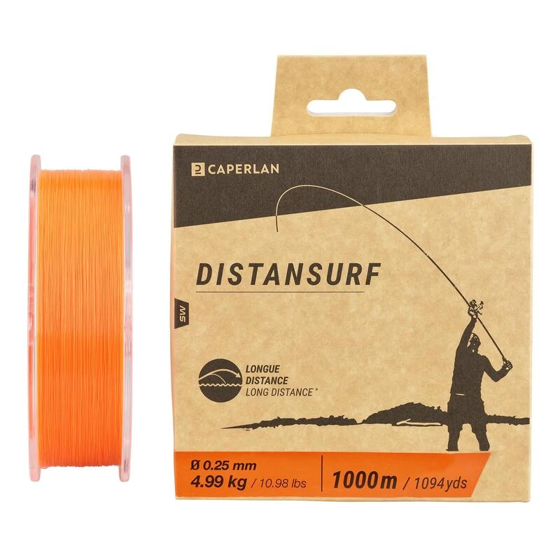 Fil PĂȘche En Surfcasting Orange DISTANSURF â Image 5