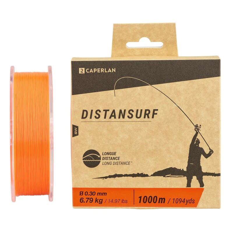 Fil PĂȘche En Surfcasting Orange DISTANSURF â Image 6