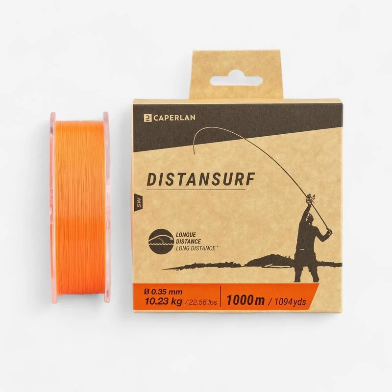 Fil PĂȘche En Surfcasting Orange DISTANSURF