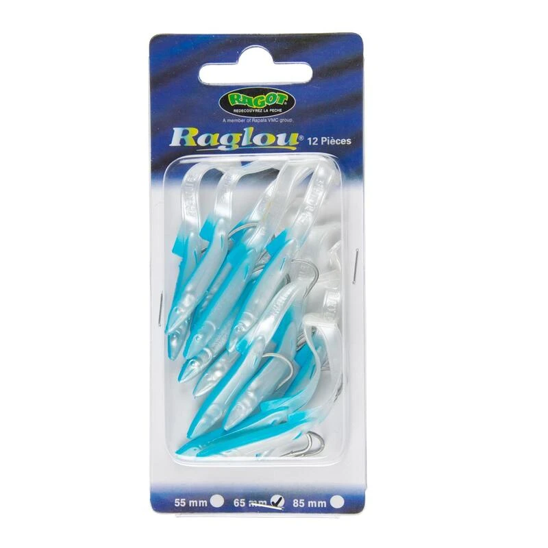 Leurre Raglou Pearl Bleu 6.5cm X12 PĂȘche En Mer â Image 2