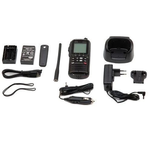 VHF Portable 6W étanche Flottante GPS, Grand écran, Noire – Image 2